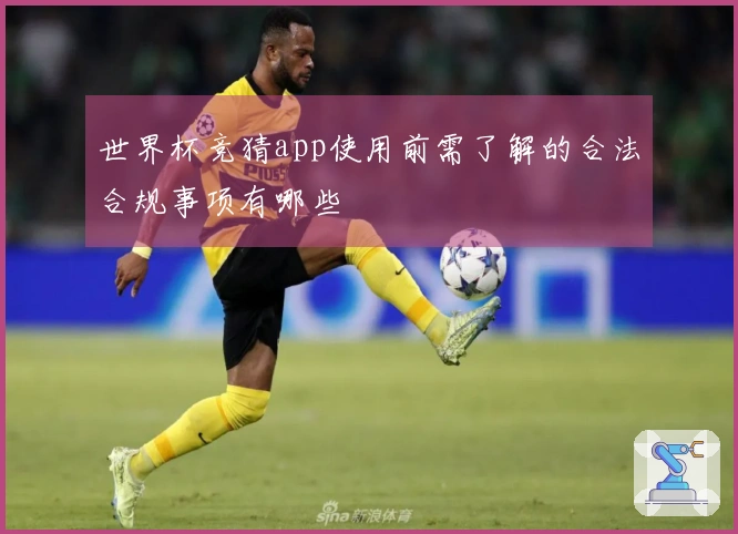 世界杯竞猜app使用前需了解的合法合规事项有哪些