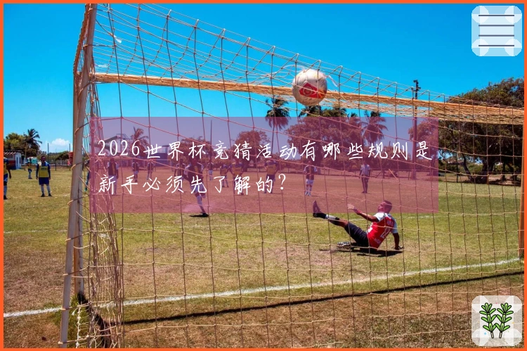 2026世界杯竞猜活动有哪些规则是新手必须先了解的？